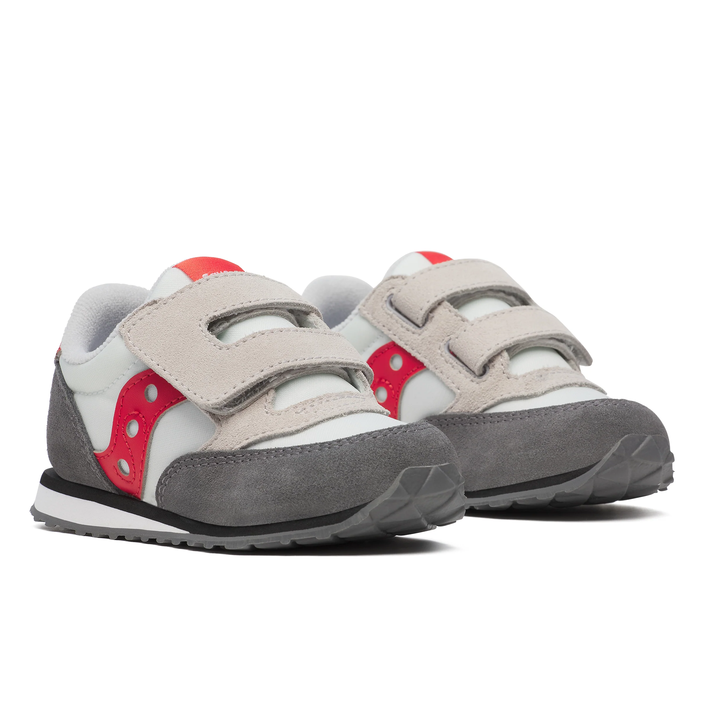 Jazz Hook & Loop Sneaker - Little Kid White/Grey/Red - Image 2