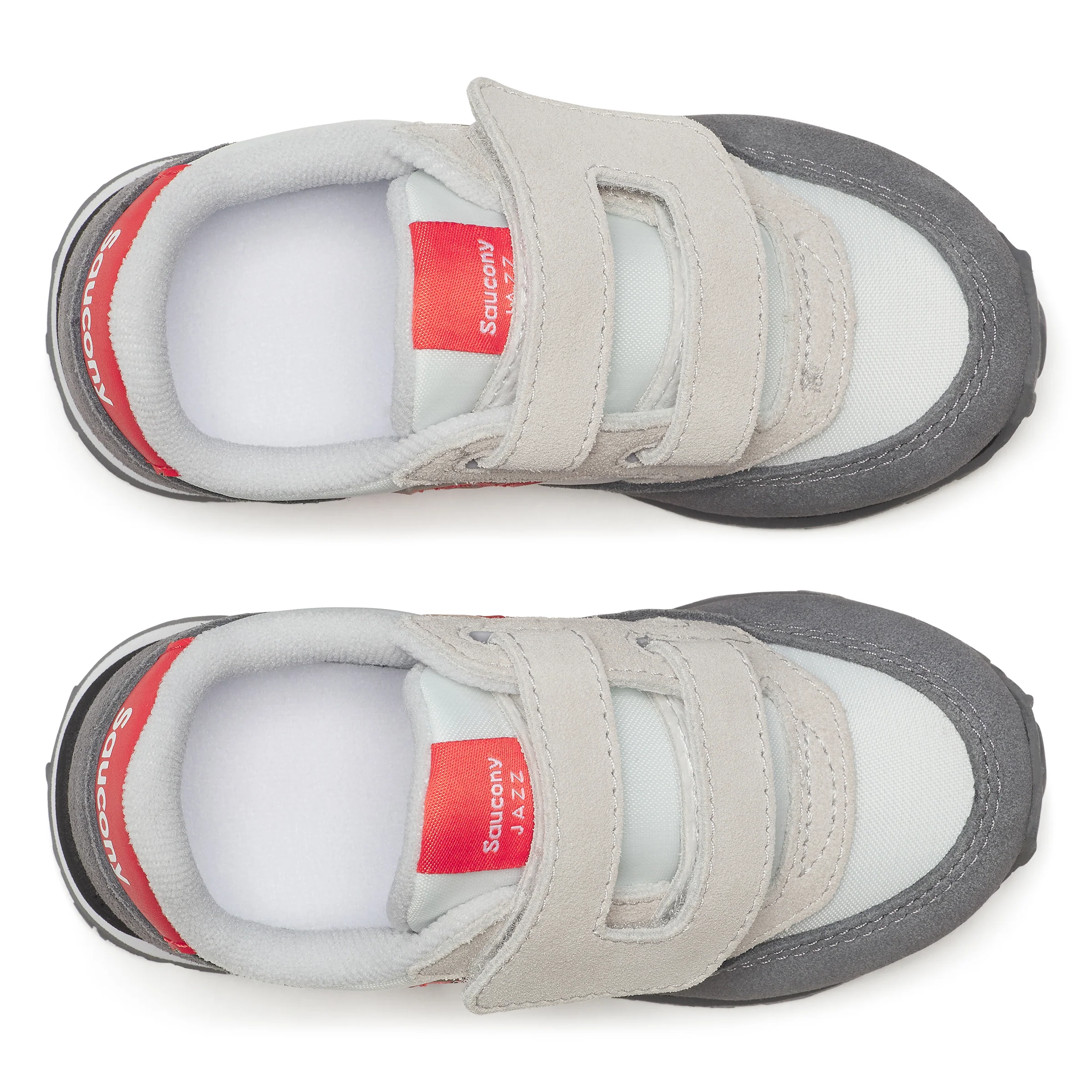 Jazz Hook & Loop Sneaker - Little Kid White/Grey/Red - Image 5