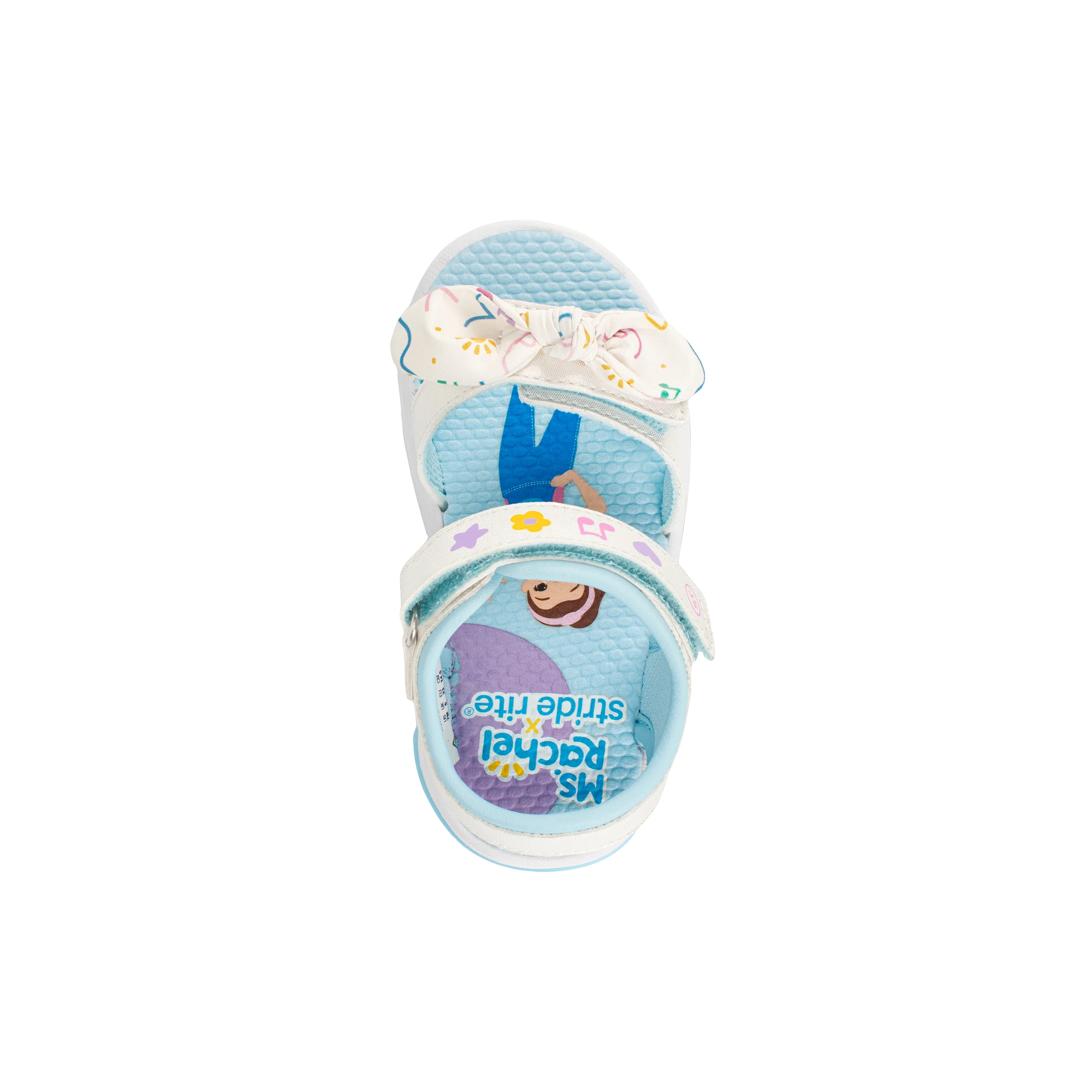 Light Up Bow Sandal - Little Kid White - Image 5