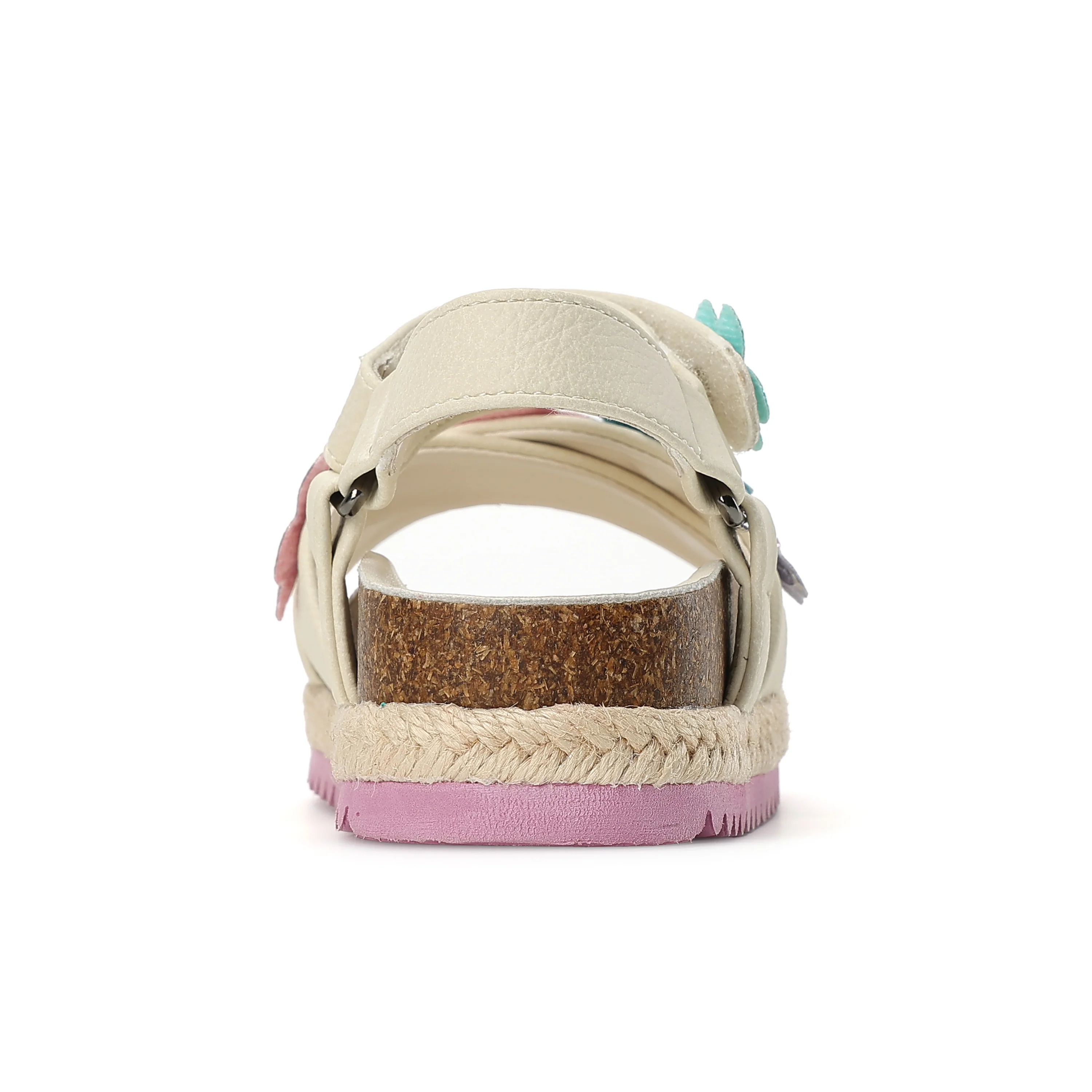 Mini Kensington Flower Sandal - Little Kid Bone Multi - Image 3
