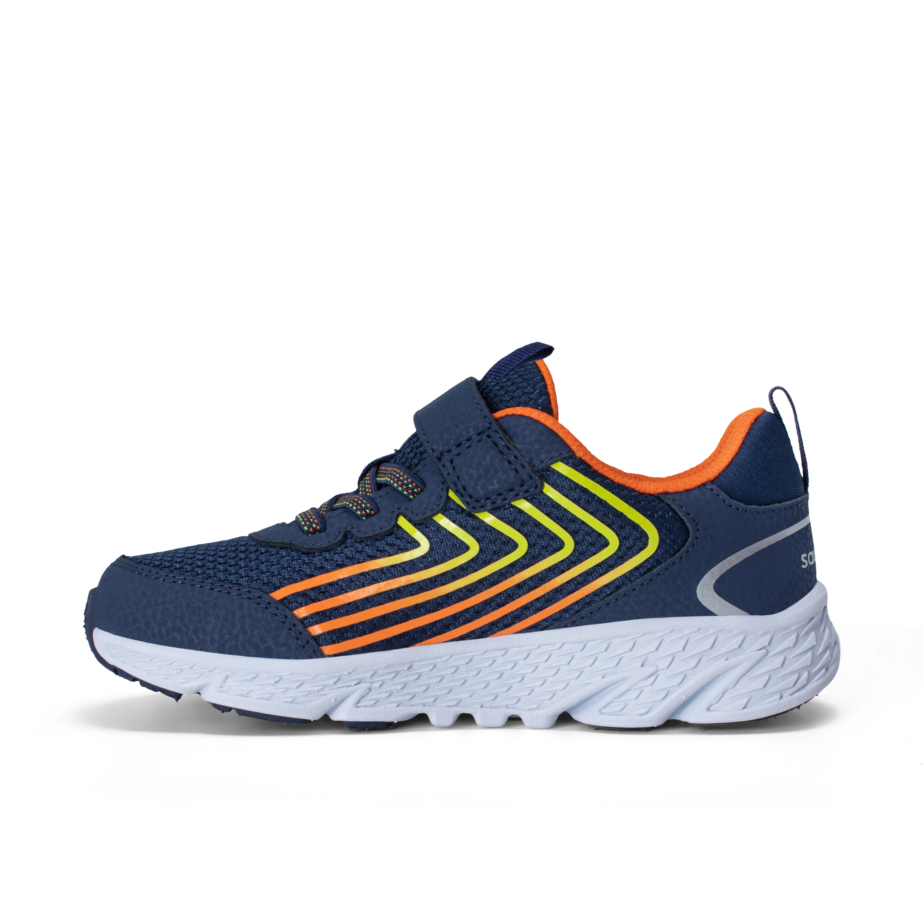 Wind 3.0 A/C Sneaker - Big Kid Navy/Orange - Image 3